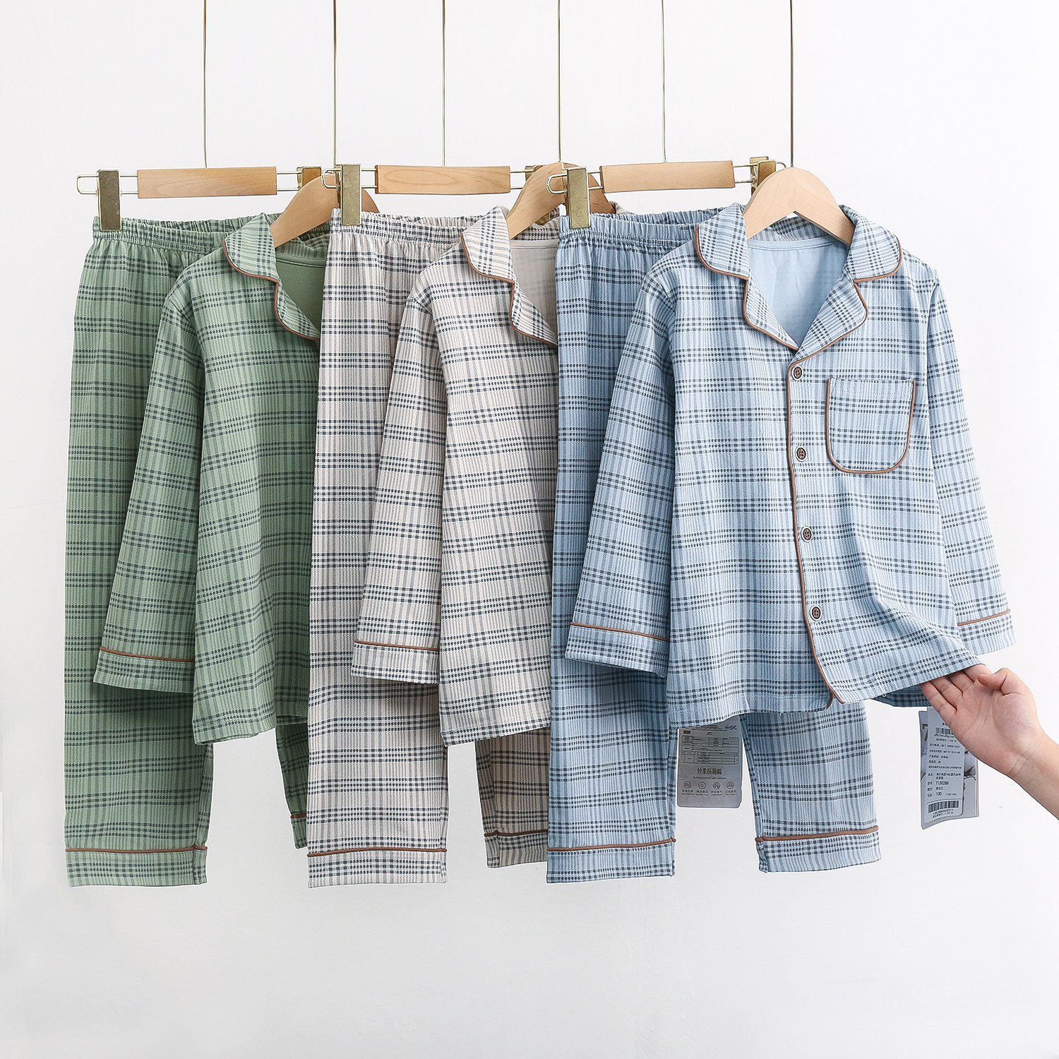 男童睡衣春秋纯棉长袖开衫套装7A抗菌休闲宽松男童家居服舒适内衣,童装/婴儿装/亲子装,家居服套装,淘宝优惠券,粉丝福利购,淘宝优惠卷