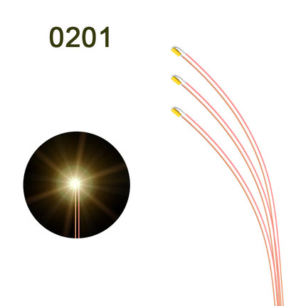 0201 LED带线贴片灯 3V模型小灯 指示灯