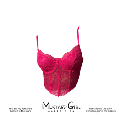 玫红色纯欲上衣辣妹y2k吊带