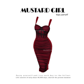 纯欲性感酒红色网纱拼接吊带连衣裙女秋冬内搭修身 辣妹褶皱包臀裙