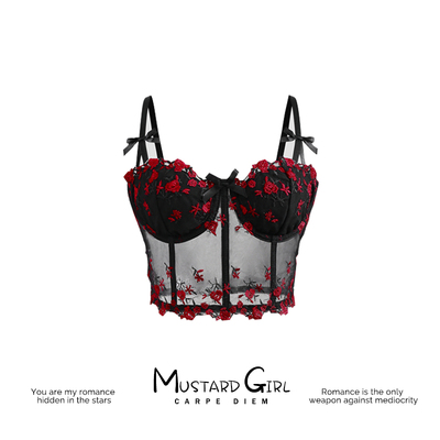 2025春辣妹蕾丝吊带背心胸衣