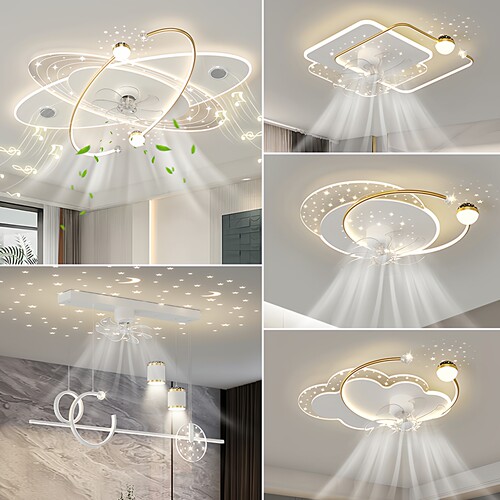 2026新款蓝牙音乐客厅风扇灯