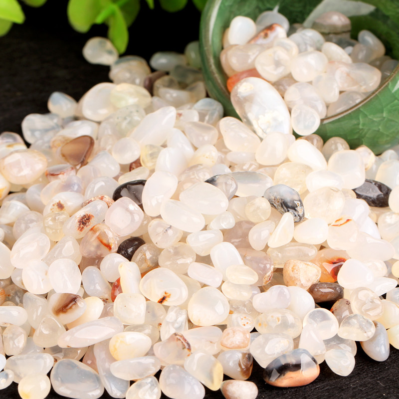 广缘德开光天然水晶碎石天然碎石摆件消磁招财净化供奉