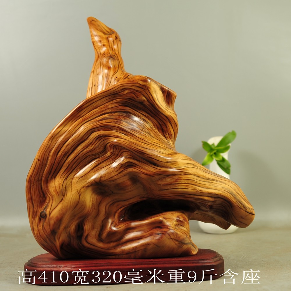 崖柏根雕摆件随形笔挂笔架珠串架笔筒客厅茶台太行陈化原料倒流香