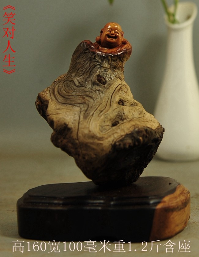 崖柏根雕摆件随形笔挂笔架珠串架笔筒茶台太行陈化原料倒流香