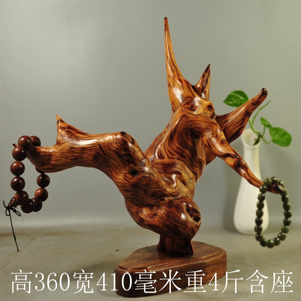 崖柏陈化料摆件随形笔挂笔架珠串架笔筒客厅茶台陈化原料倒流香