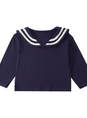 【现货】CY265700儿童T恤2026春季新洋气可爱小童翻领打底衫春装