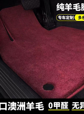 奔驰S450LS680G500G63迈巴赫S480GLE450GL专用汽车纯羊毛脚垫地毯