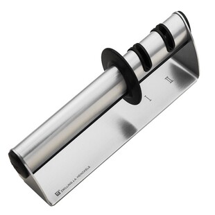 双立人磨刀器德国zwilling菜刀磨刀石两档不锈钢厨房磨刃器磨刀棒