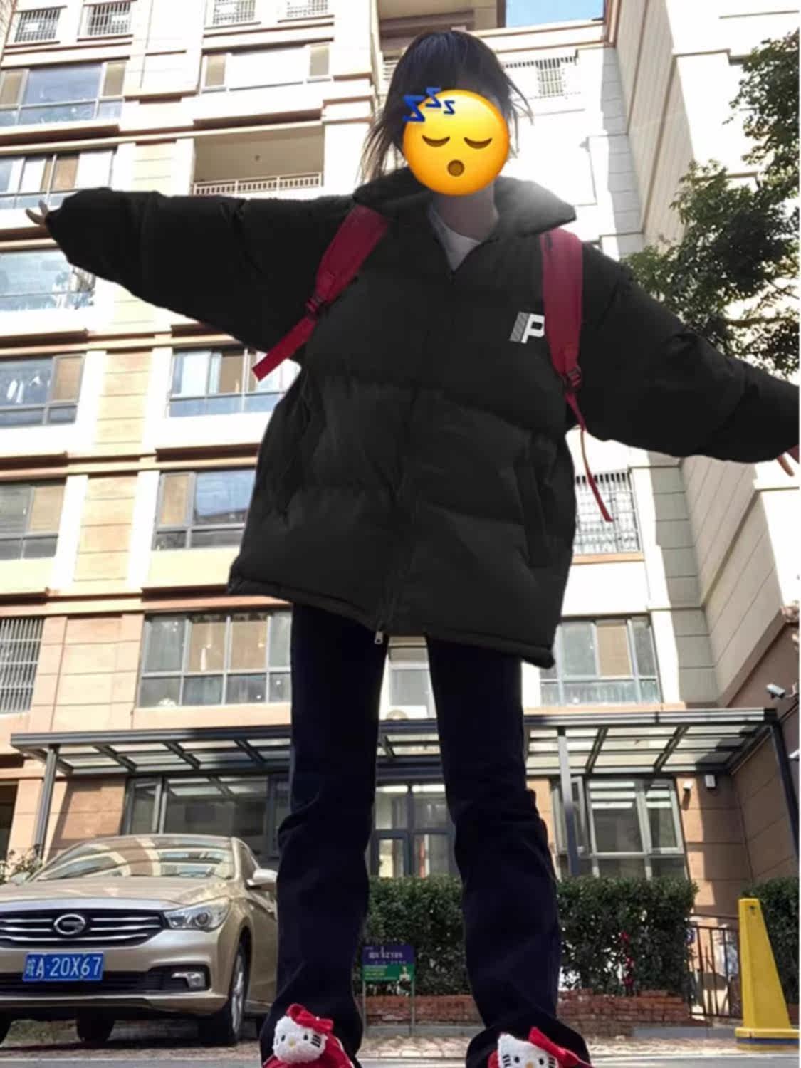 情侣款棉衣棉服女冬季2023年新款加厚棉袄黑色美式面包服外套上衣