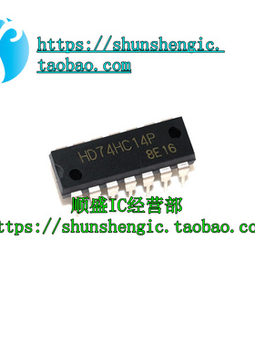 全新原装 HD74HC14P SN74HC14N DIP14 六角施密特触发反相器