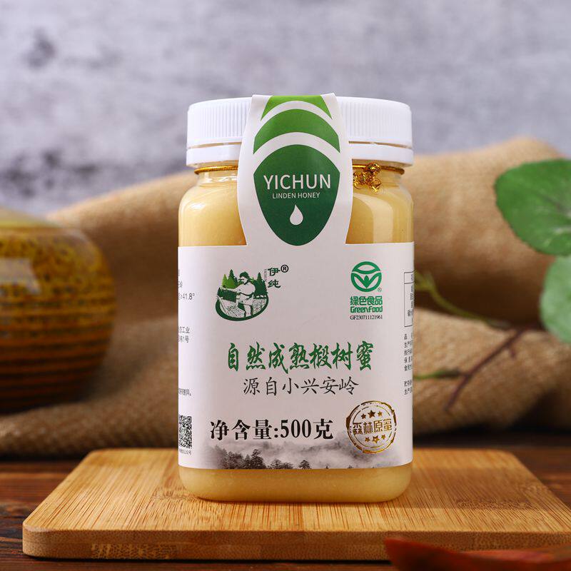 伊纯蜂蜜自然成熟森林椴树蜜结晶原蜜黑龙江特产新货蜂蜜500g包邮