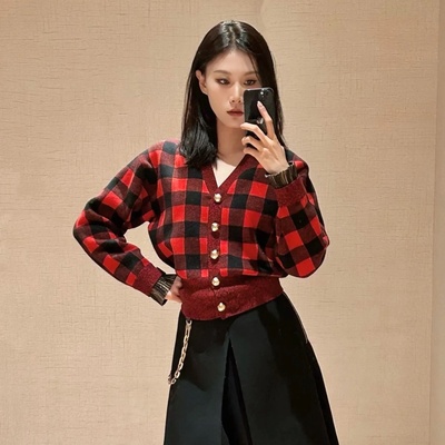 欧洲站2025新款羊毛羊绒毛针织衫