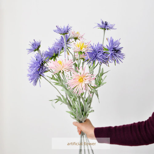 清货 仿真花 新中式风格质感绢花 蟹爪菊 家居桌摆装饰