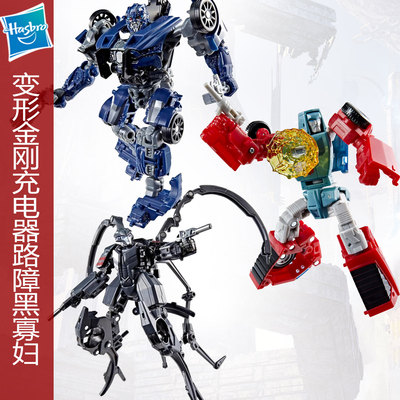 孩之宝变形金刚工作室系列加强级充电器路障黑寡妇儿童玩具模型