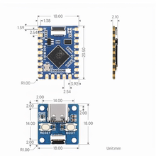 RP2040-Tiny开发板RP2040 ZERO 树莓派PICO 分体式USB接口
