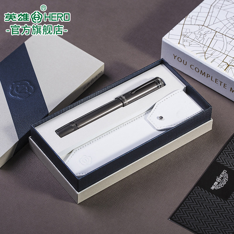英雄h718办公书写练字书法钢笔