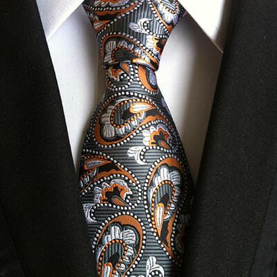 复古英伦佩斯利2025新款男士领带