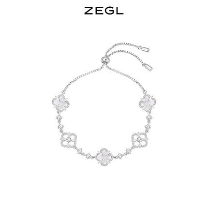 ZEGL设计师幸运四叶草手链女轻奢小众秋冬手饰七夕礼物送女友闺蜜
