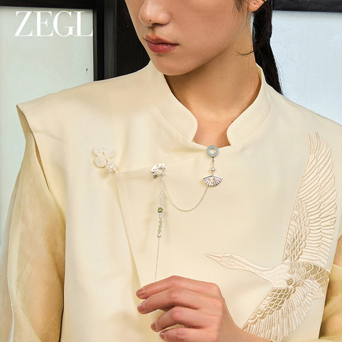 ZEGL设计师风影声声旗袍压襟挂饰