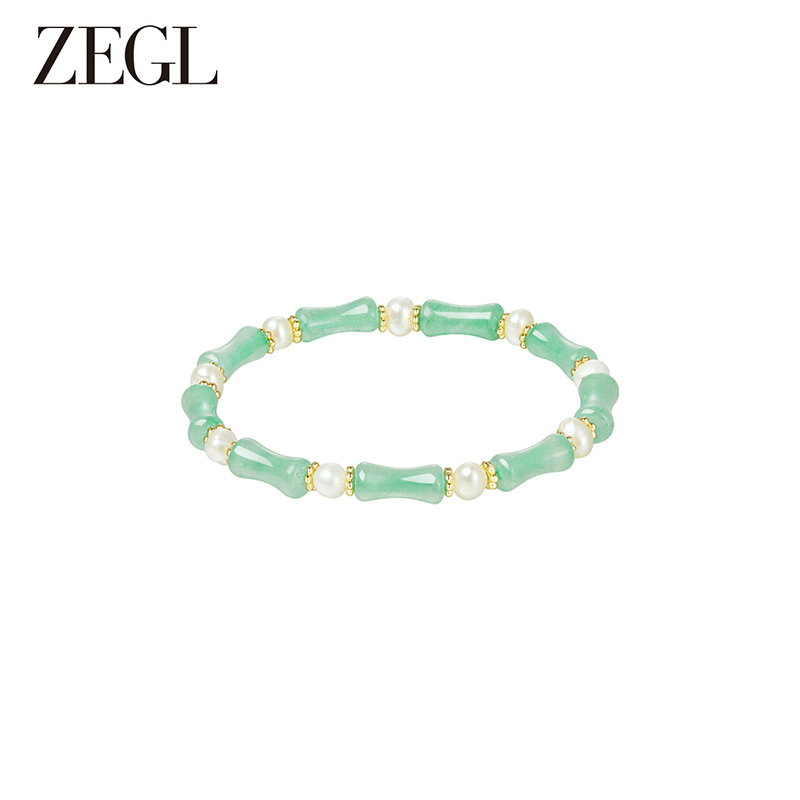 ZEGL新中式碧玉珍珠手串