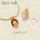 ZEGL宝宝佛系列檀木项链女款 叠戴秋冬毛衣链复古小众佛吊坠锁骨链