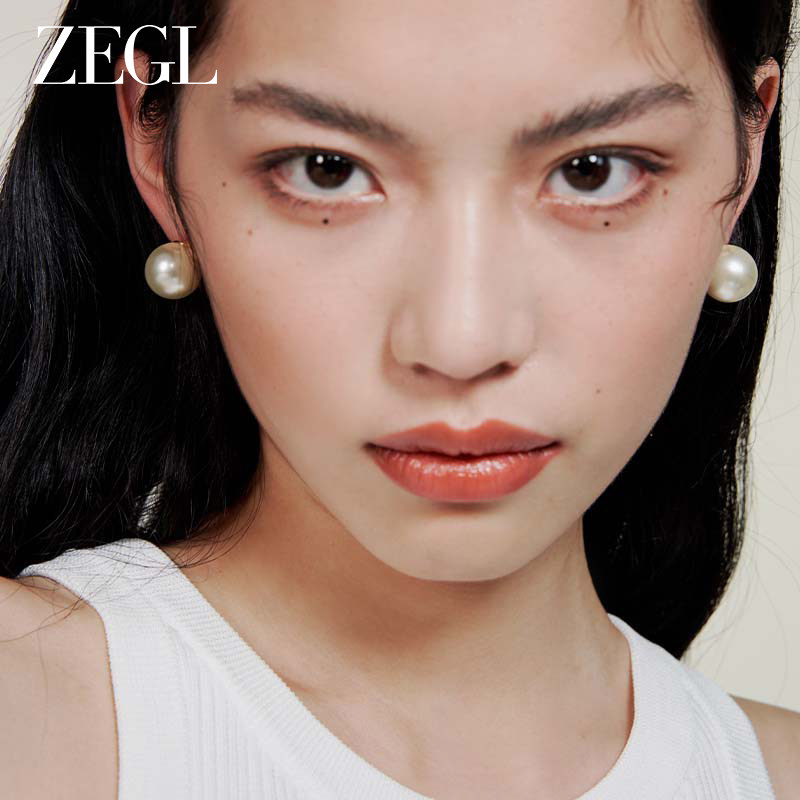 ZEGL法式人造大珍珠耳环女轻奢高级感2023新款耳钉12mm银针耳饰品属于什么档次？