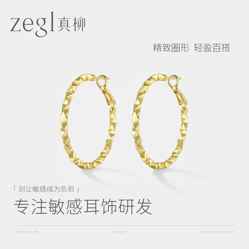 圈圈大耳环耳圈2026新款百搭