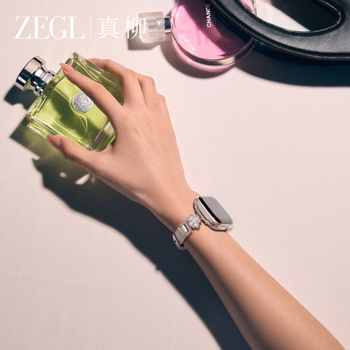 ZEGL适用苹果四叶草皮质手表表带