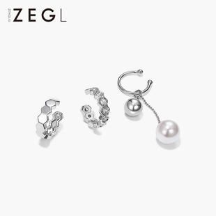 ZENGLIU复古耳夹耳骨夹无耳洞耳钉女简约冷淡风耳环高级感耳饰品