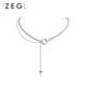 ZEGL设计师马术系列马衔扣项链女轻奢小众装 饰锁骨链吊坠精致饰品