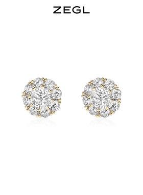 ZEGL时来运转耳钉女轻奢高级感耳环2026新款爆款复古925银针耳饰