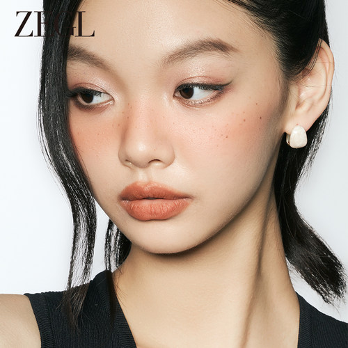 ZEGL甜美风珐琅耳环女
