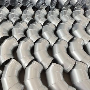 304不锈钢螺旋风管三通 45°90°通风管道弯头工业厂房排气管