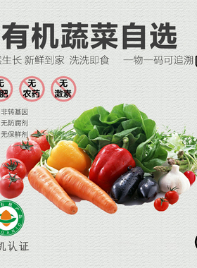 【新品上市】有机蔬菜新鲜时令有机菜配送农家自种当季青菜沙拉菜