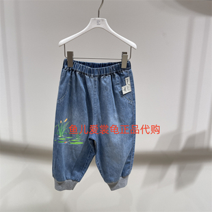 速发 jnby byJNBY 小江南童装2026春款 YQ4E11130宽松牛仔长裤465