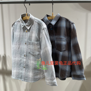 速发 jnby byJNBY 小江南童装2026春款 1Q2212810格纹长袖衬衫595