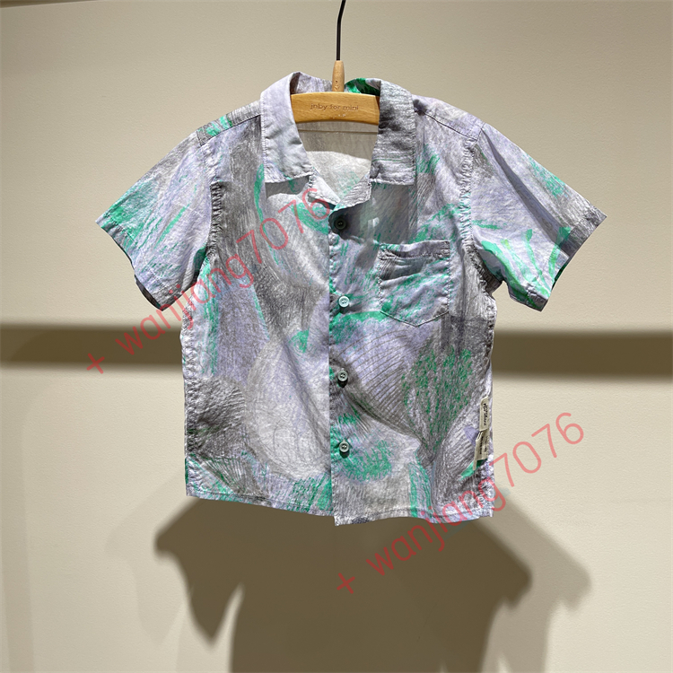 速发 小江南童装男女款 2025夏季 休闲翻领短袖衬衫YP6211400-335