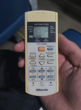 适用松下乐信樂信Rasonic冷气空调遥控器A75C3943 2817 3297 4607