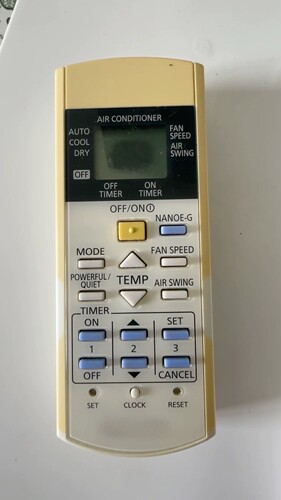 英文适用松下空调遥控器 CS-V9RWA A75C3941 3297 4611 4706 通用
