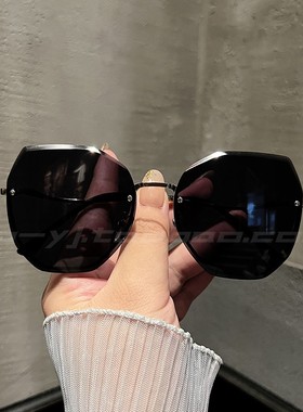 LP眼镜无框切边多边形太阳镜