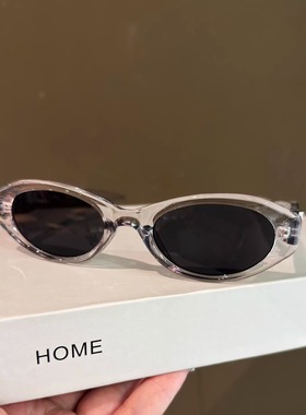 时尚猫眼太阳眼镜女黑框防紫外线高级感防晒墨镜简约2025新款逛街