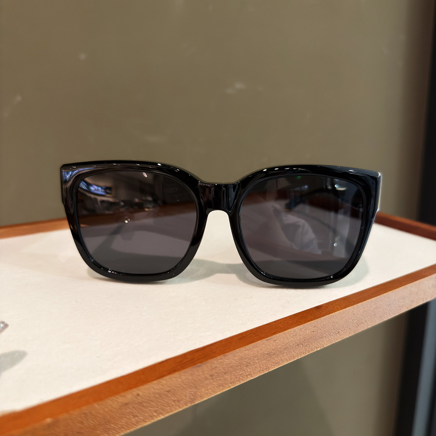 LAOPING复古方框偏光套镜太阳眼镜男女百搭防紫外线高级感黑墨镜