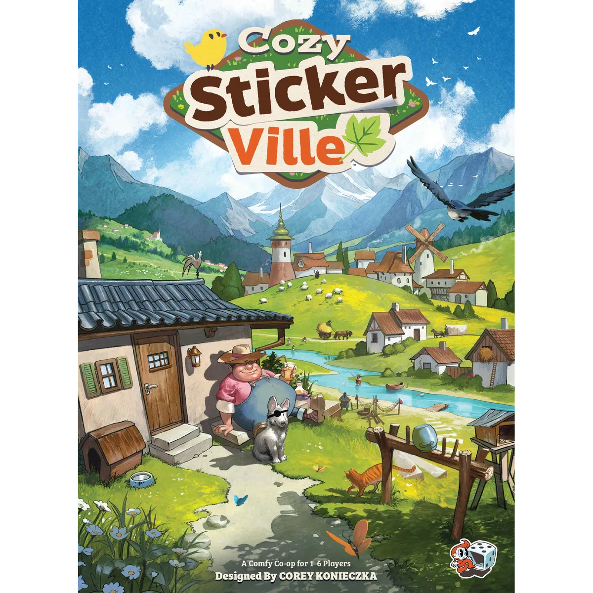 Cozy Stickerville正版英文桌游【长颈鹿桌游】