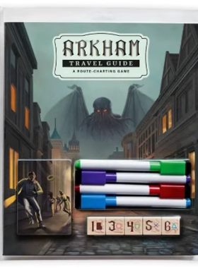 【长颈鹿桌游】Arkham Travel Guide正版英文桌游｜有电子中规