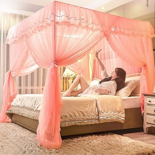 蚊帐家用2025年新款卧室高级免安装可挂可以挂风扇不要无需支架的