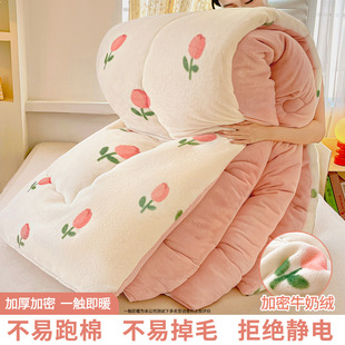 被子冬被棉被冬天加绒加厚保暖宿舍单人学生被芯不用被套 1米2