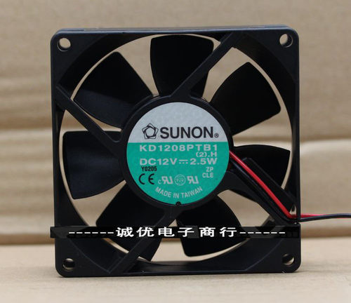 原装正品 SUNON KD1208PTB1 8025 DC12V 2.5W 8cm 电源机箱风扇