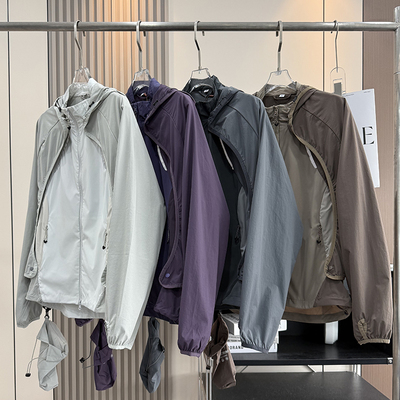 大厂订单！男女户外防晒骑行三合一防紫外线可拆卸马甲冲锋衣外套