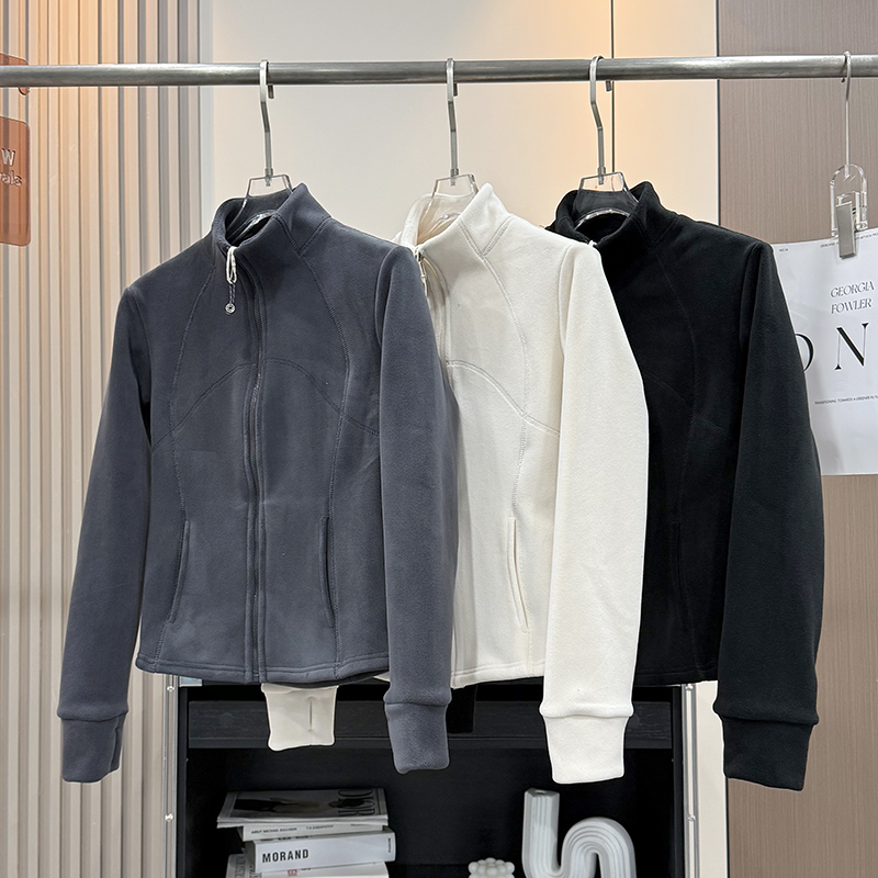 大厂订单！修身显瘦奥粒绒加厚保暖立领摇粒绒外套冲锋衣内胆女冬